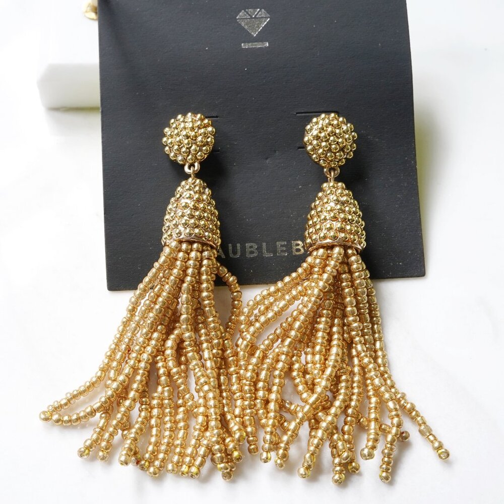 Baublebar Pinata Tassel Earrings Gold